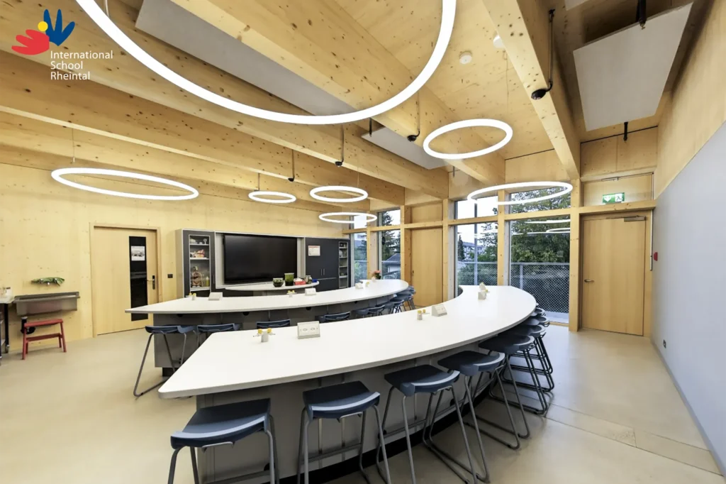 international school rheintal switzerland cresent desk furniture collaborative