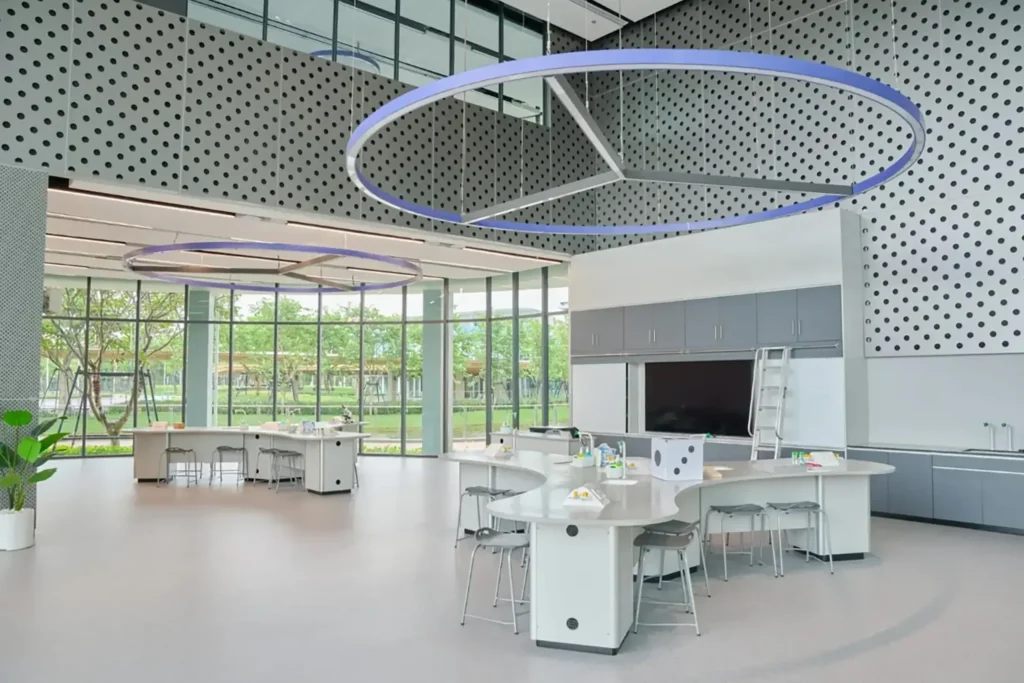 kis international school bangkok thailand open space science classroom furniture