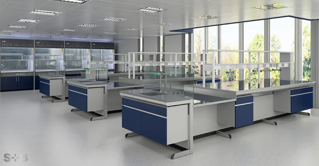 SB Exemplaire C frame Laboratory Furniture System 1