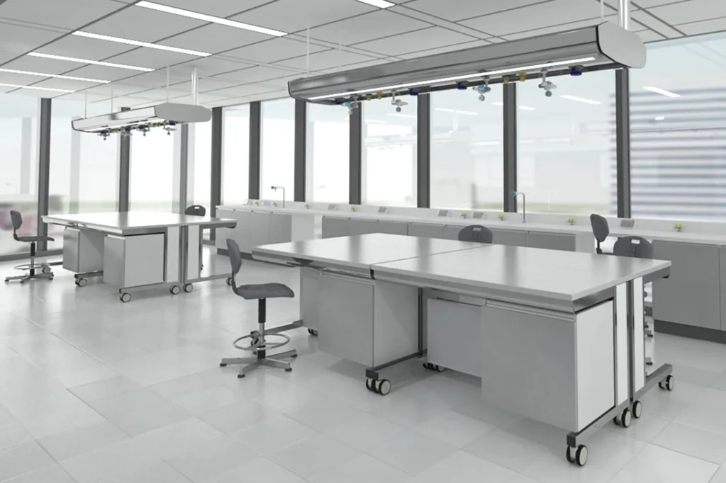 Shot 5 material flexible laboratory furniture system