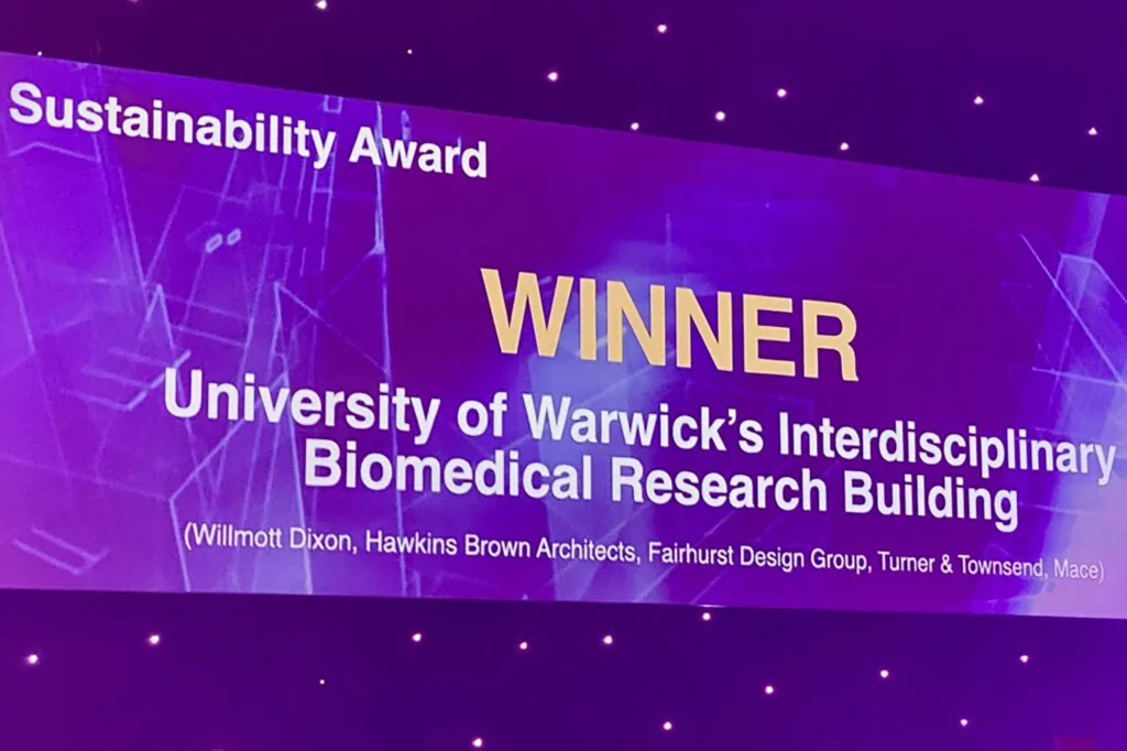 Warwick IBRB Insider Property Awards for sustainability Winner