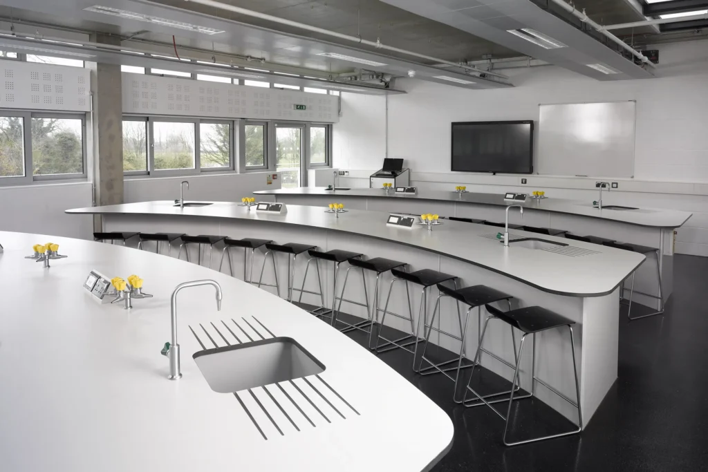 crescent style classroom furniture and seating