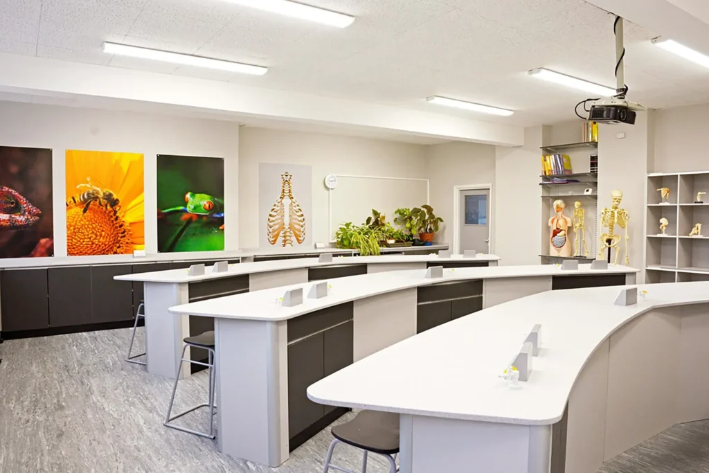 Kingsley School science labs