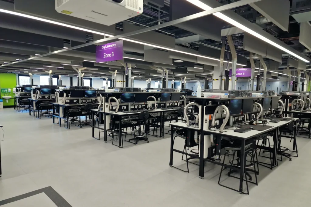 manchester university mecd teaching laboratory workspaces