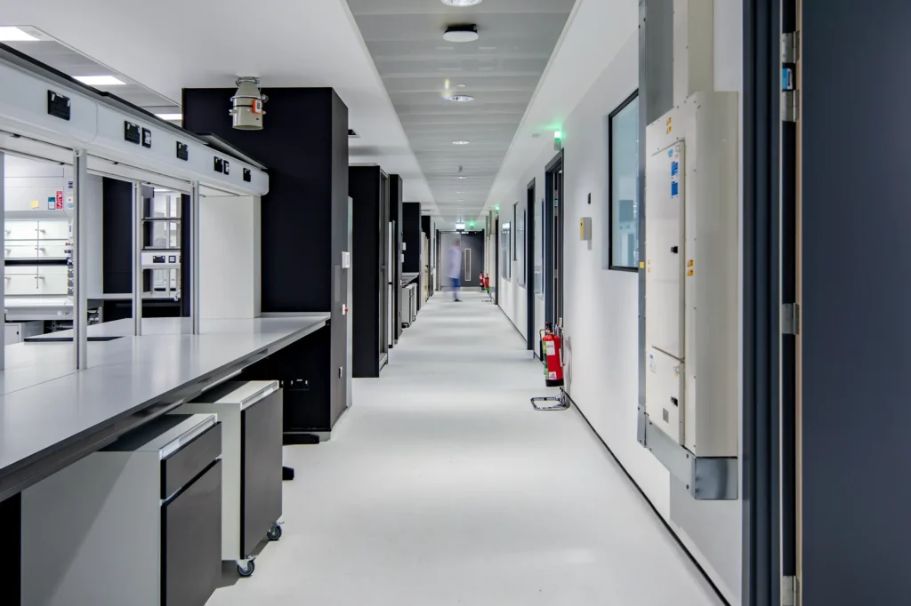 molecular science building birmingham laboratory with safety precautions