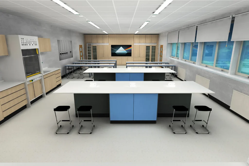 physics lab design and furniture