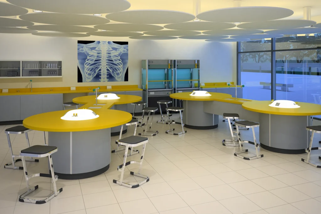 saturn and mercury science classroom furniture yellow